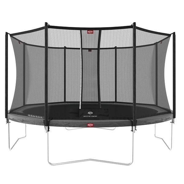 Berg, Trampoline, Favorit Regular 380 cm - Grey + Safety Net Comfort