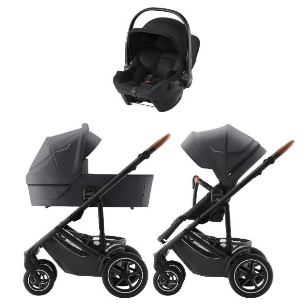 Britax, Vognpakke, Smile 5Z inkl. Baby-Safe Core Babybilstol - Midnight Grey