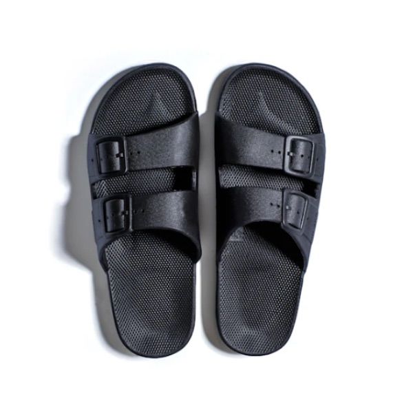 Freedom Moses, Slippers - Black